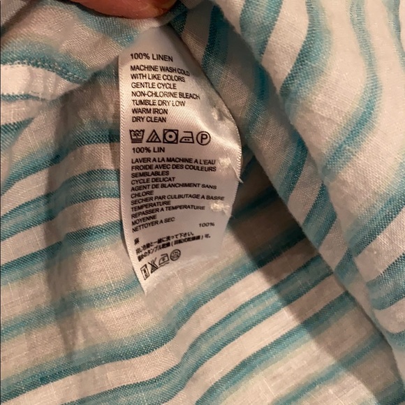 Men’s Tommy Bahama shirt size medium 100% linen - Picture 5 of 5